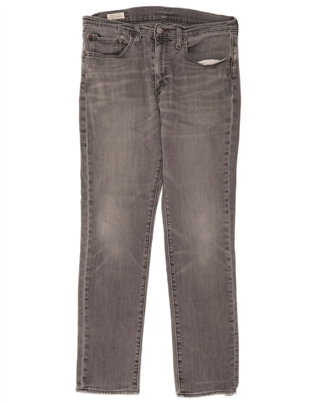 Levi's Slim Jeans til mænd W34 L32 Grå bomuld