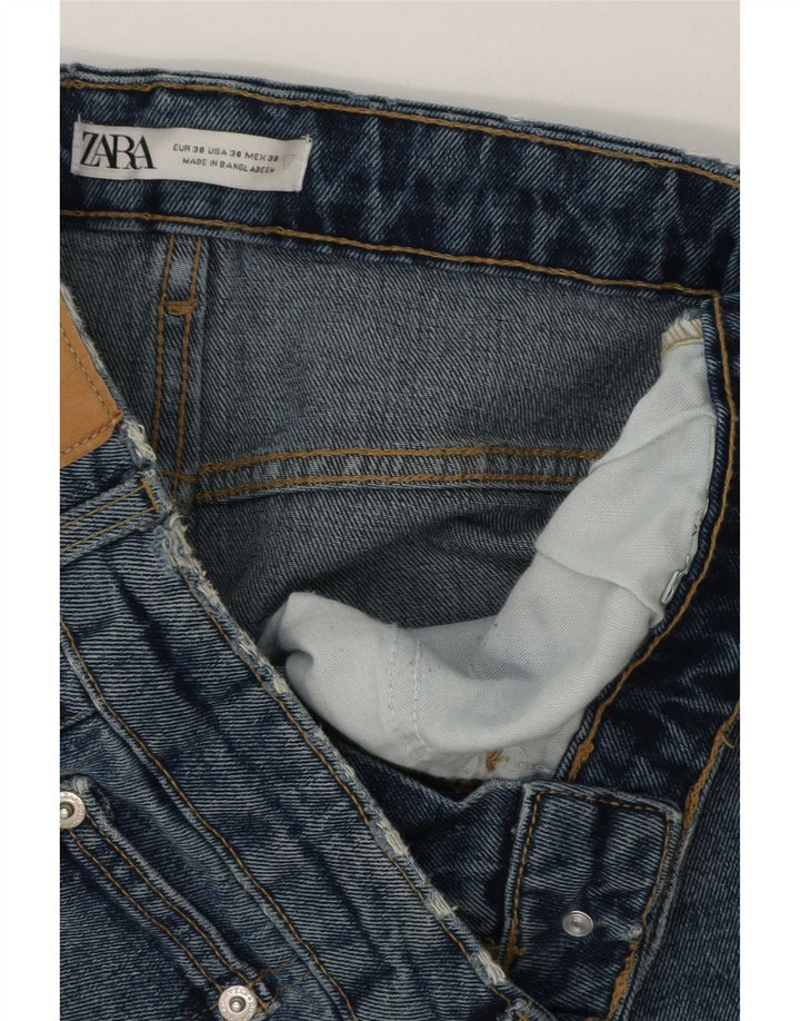 Zara Herre Denim Shorts EU 38 Small W30 Blue