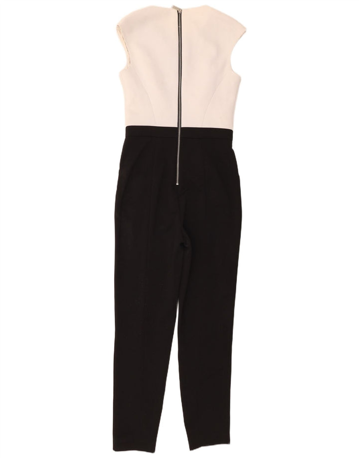 Ted Baker Womens Oversized Jumpsuit Størrelse 1 XS Sort Colourblock Polyester