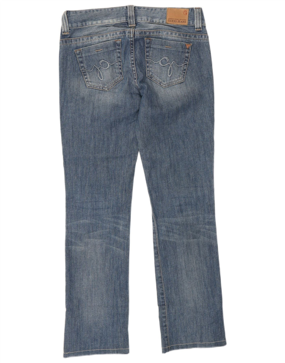GUESS Straight Jeans til kvinder W28 L28 Blå Bomuld
