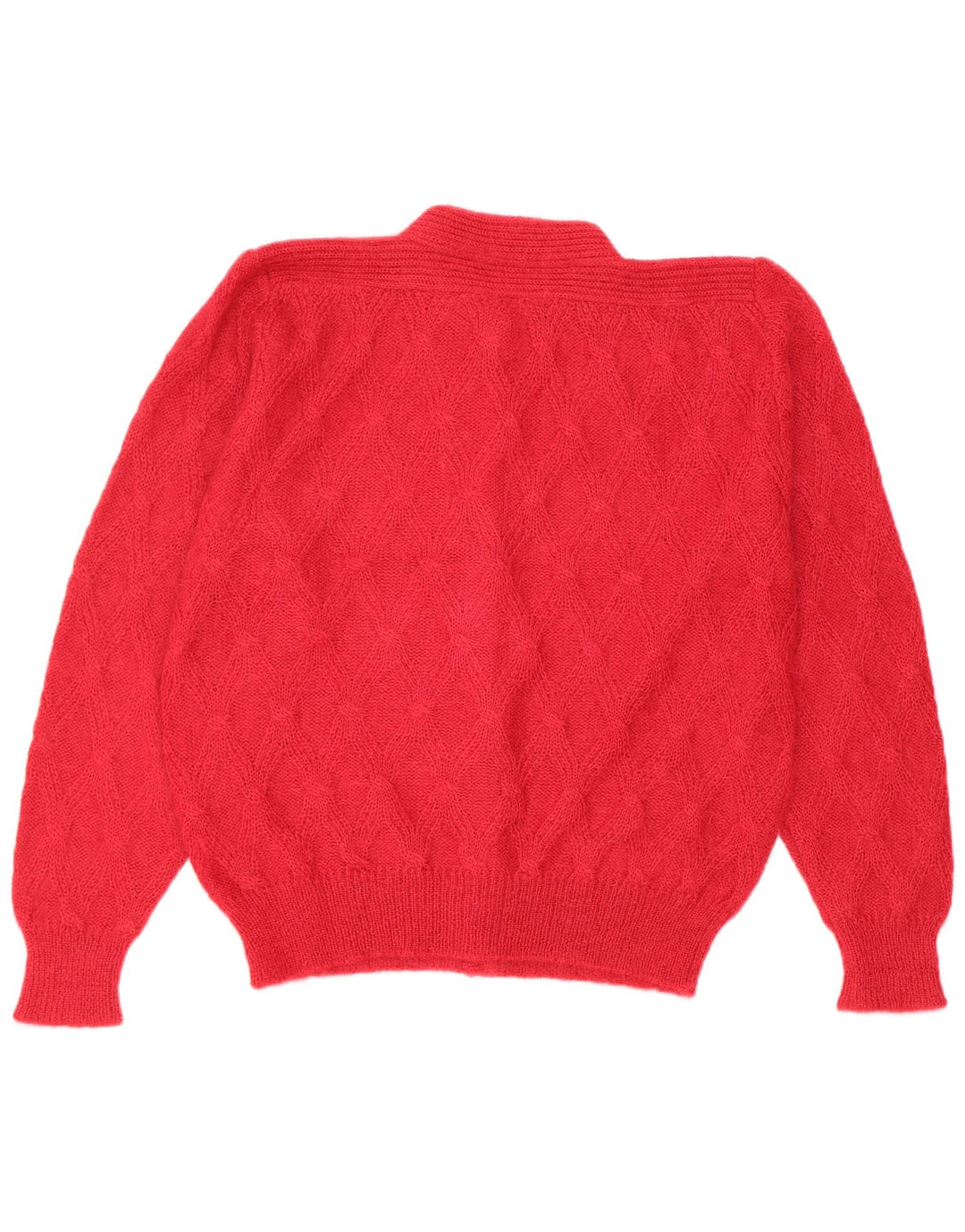 Vintage dame cardigan sweater IT 44 Medium Red Mohair