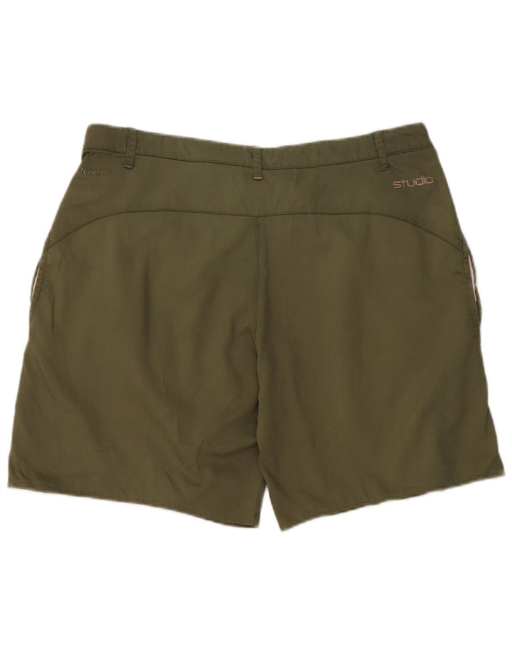 Nike Chino Shorts til kvinder UK 12 Medium W32 Khaki Bomuld