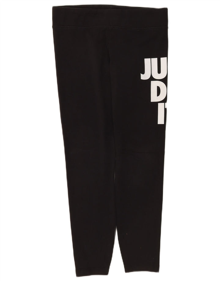 Nike Dame Grafiske Leggings UK 16 Large Black Bomuld