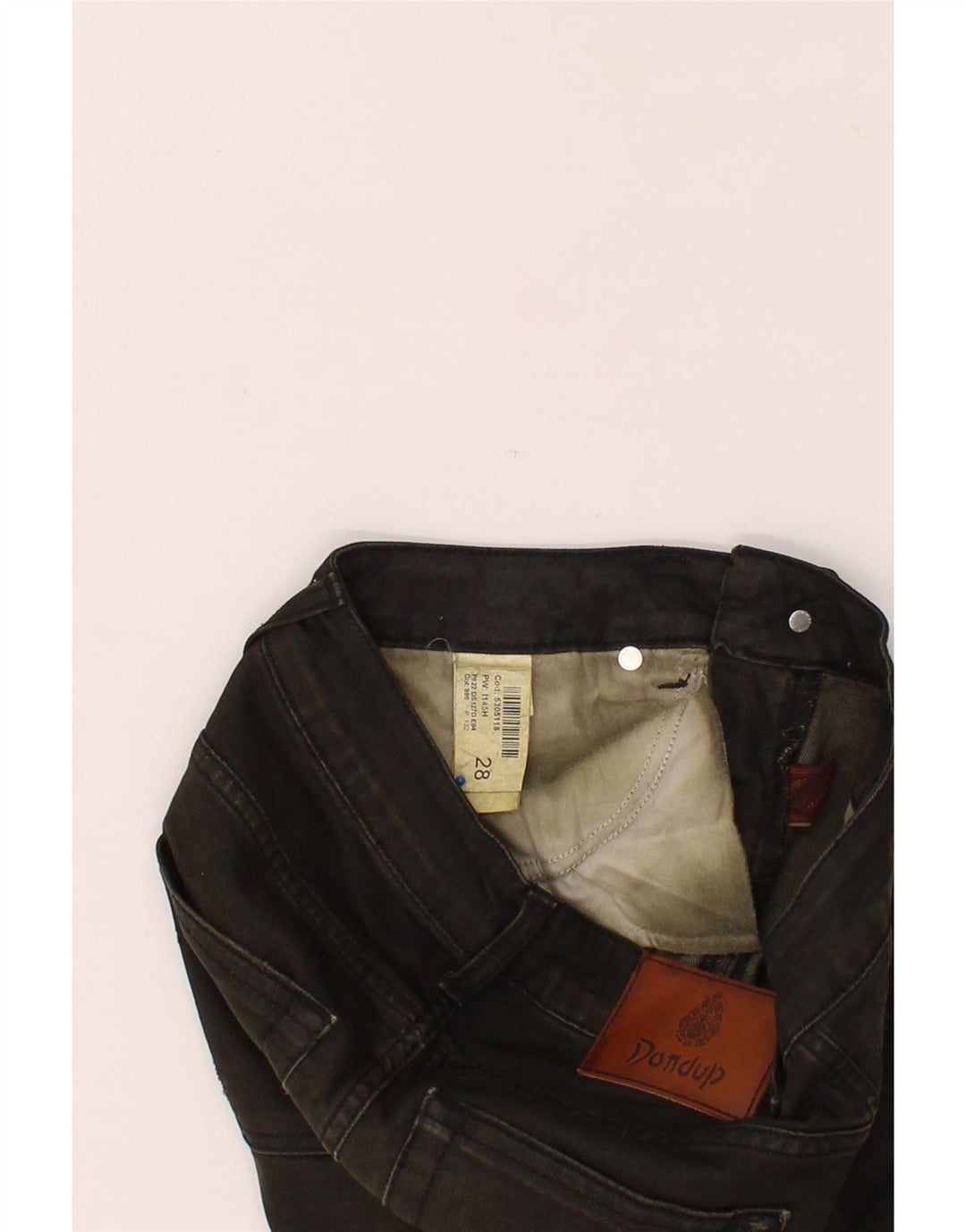 DONDUP Womens Slim Jeans W28 L31 Black Cotton Vintage Dondup and Second-Hand Dondup from Messina Hembry 