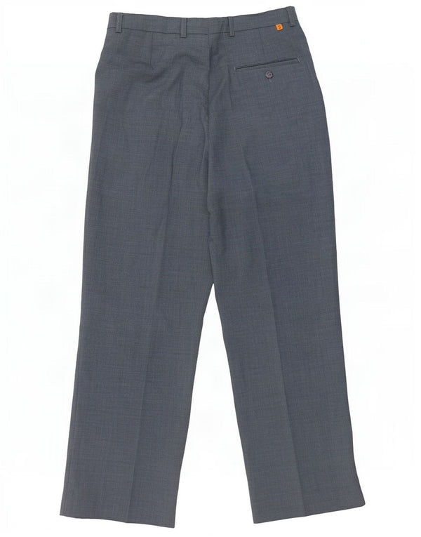 Farah Herre Pegged Suit Bukser W32 L29 Blå Polyester