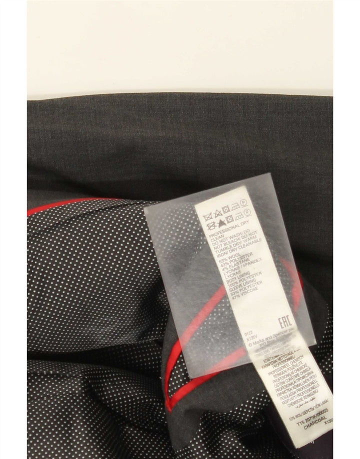 Marks & Spencer Herre 2-knaps blazerjakke UK 40 Medium Grey Uld