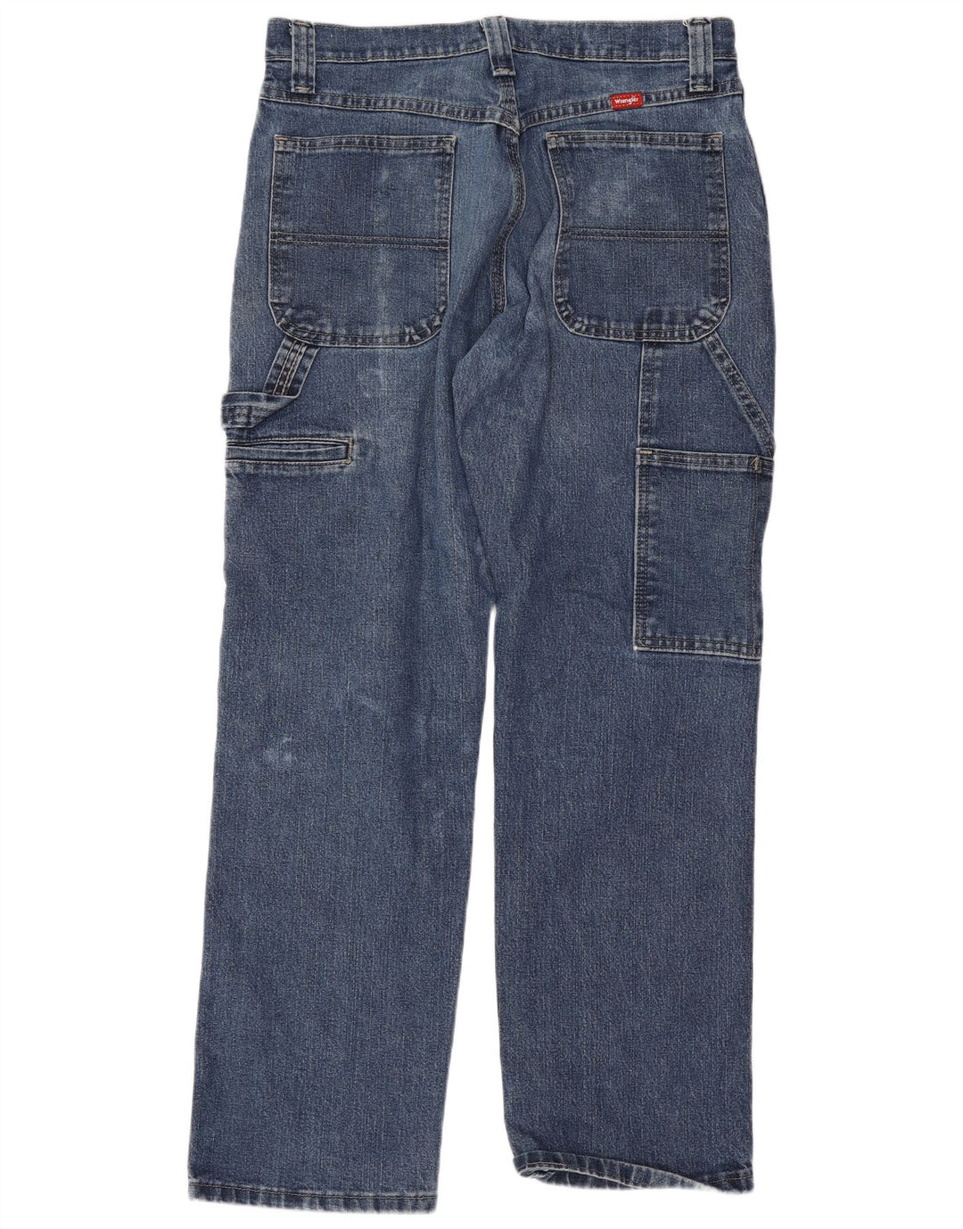 Wrangler Herre Cargo Straight Jeans W30 L30 Blå Bomuld