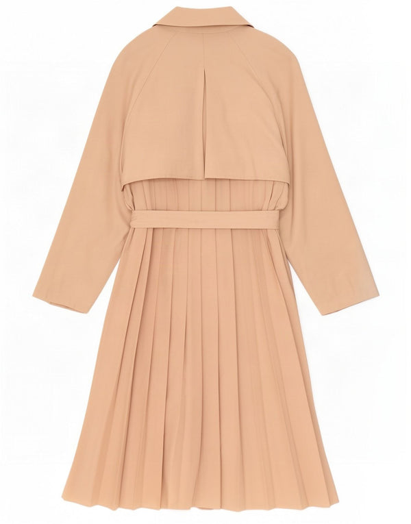 Zara Trench Coat til kvinder UK 20 2XL Beige Polyester