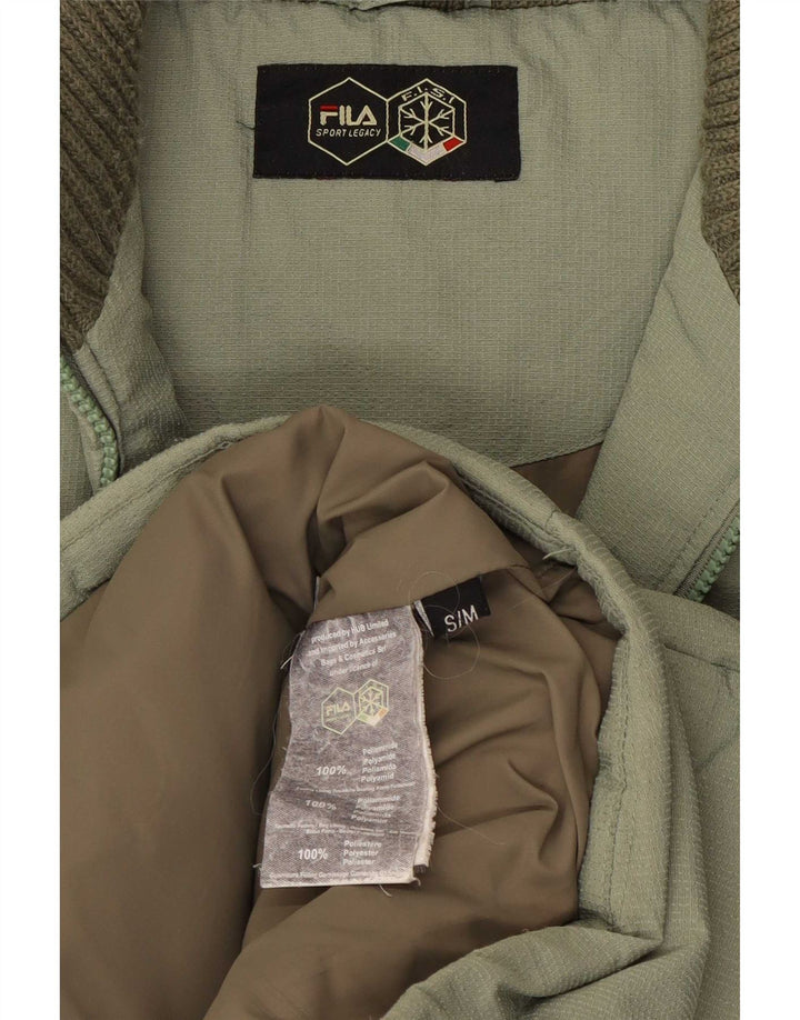 Fila Polstret Herrejakke UK 36 Lille Khaki Polyamid
