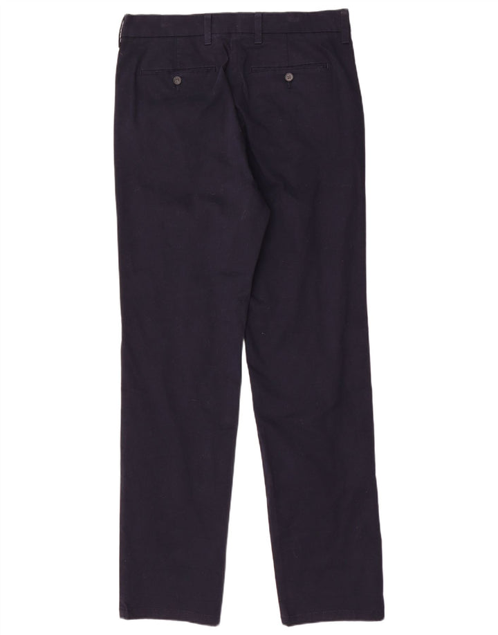 Marks & Spencer Herre Regular Fit Lige Chinobukser W32 L33 Marineblå