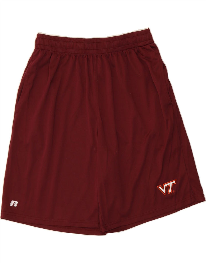 RUSSELL ATHLETIC Mens Sport Shorts Large  Burgundy Polyester Vintage Russell Athletic and Second-Hand Russell Athletic from Messina Hembry 