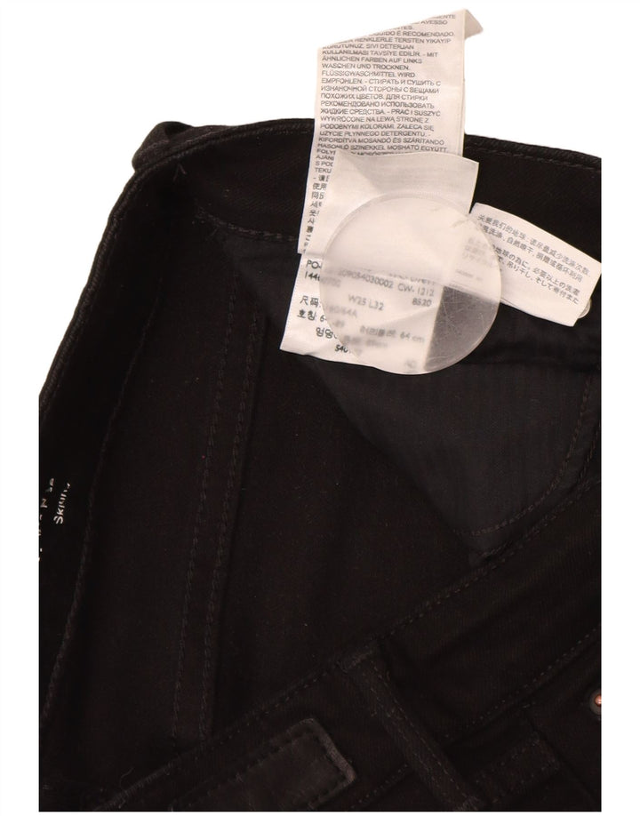 LEVI'S Dame Slight Curve Modern Rise Skinny Jeans W25 L30 Sort Bomuld