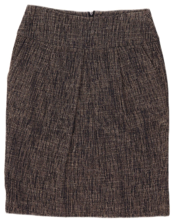 Hobbs Pencil Nederdel til kvinder UK 8 Small W28 Marineblå Flecked Viscose