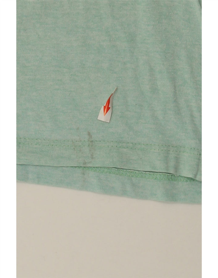 Asics Herre Grafisk T-Shirt Top Stor Grøn Colourblock Bomuld