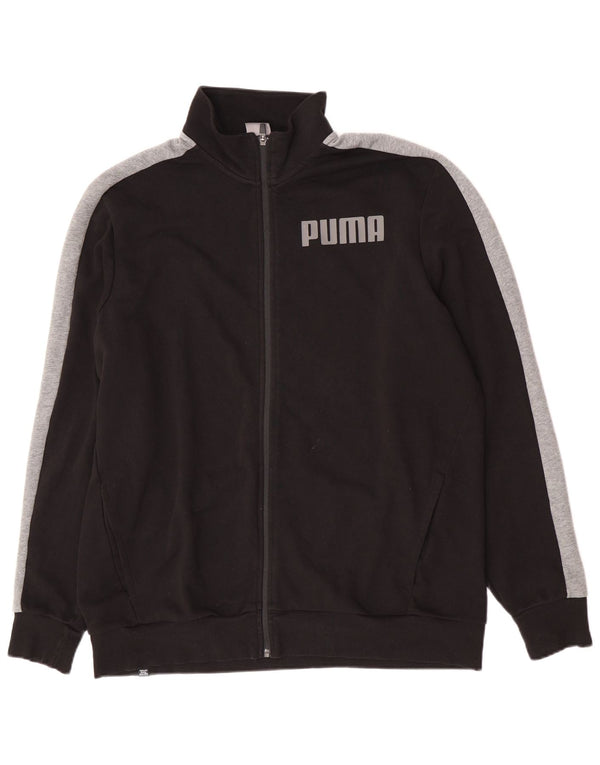 Puma Herre grafisk træningsdragt Topjakke 2XL Sort Colourblock Bomuld
