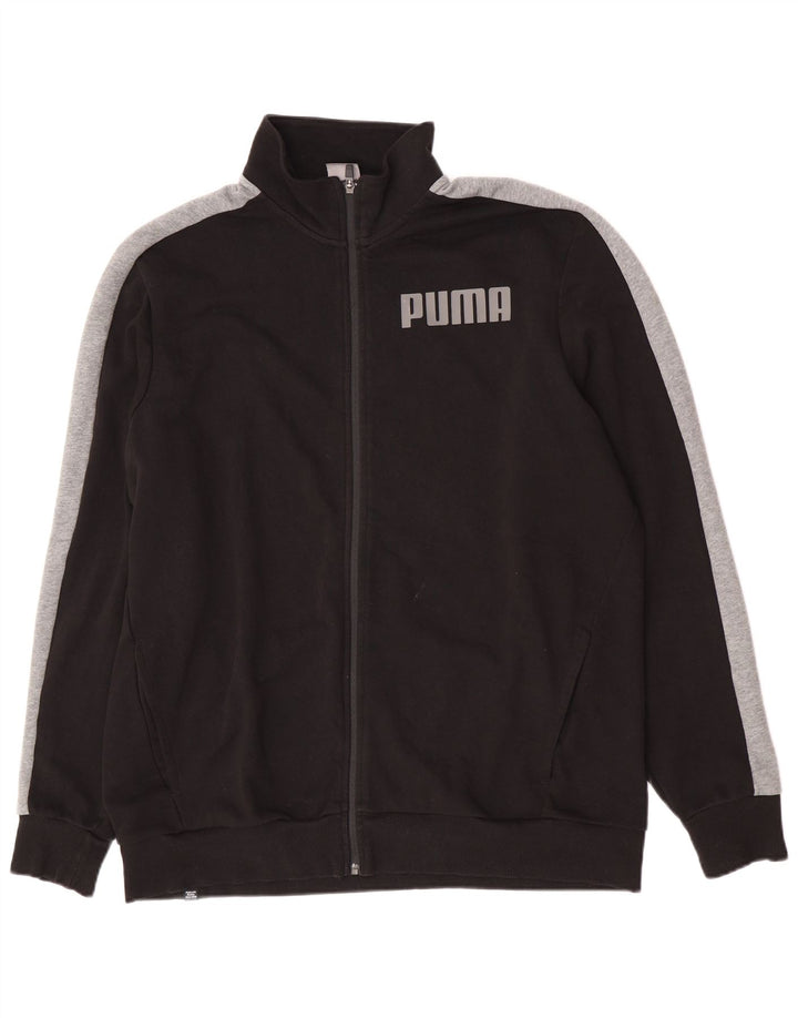 Puma Herre grafisk træningsdragt Topjakke 2XL Sort Colourblock Bomuld