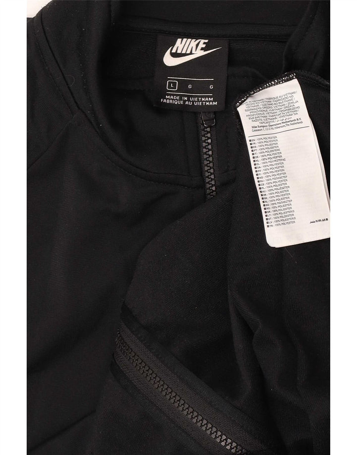 Nike træningsdragt til mænd, topjakke, stor sort polyester