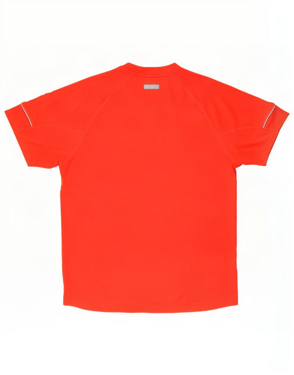 Nike Herre Dri Fit T-Shirt Top UK 42/44 Stor Rød Polyester