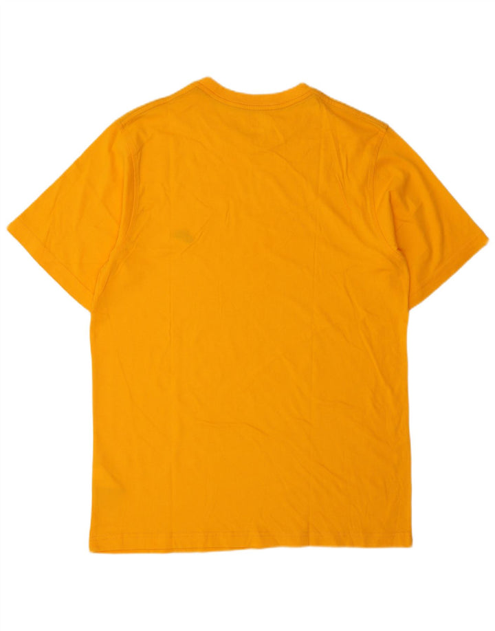 Nike Herre T-Shirt Top UK 42/44 Stor Orange Bomuld