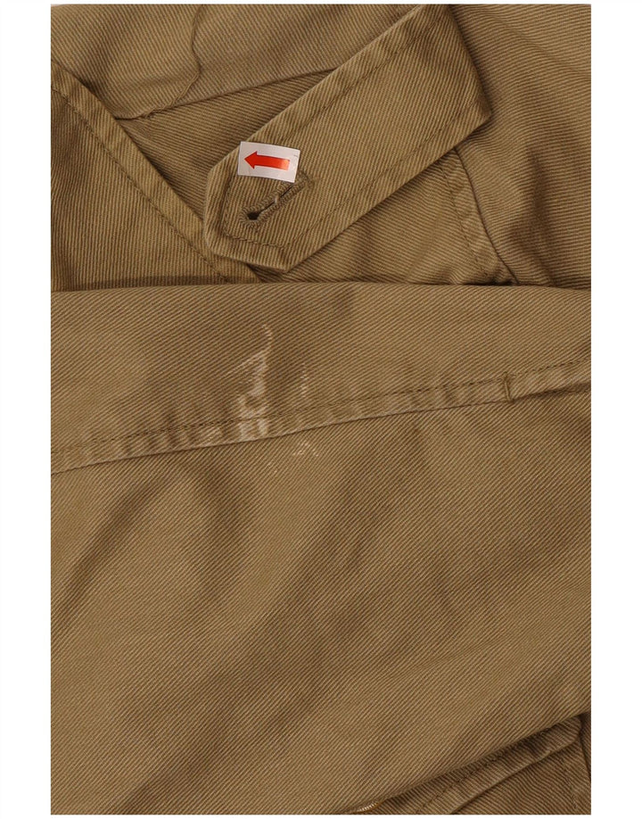 Zara Dame Military Utility Jacket UK 14 Medium Khaki Cotton