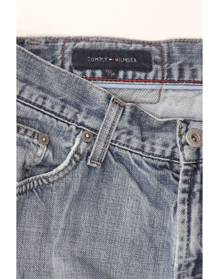 Tommy Hilfiger Straight Jeans til mænd W32 L34 Blå Bomuld