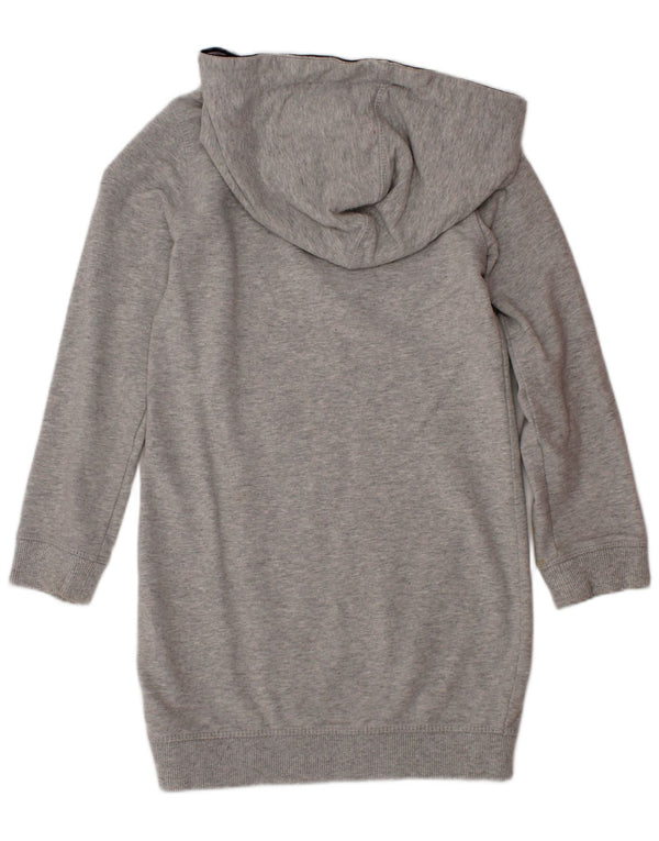 TOMMY HILFIGER Grafisk hættekjole til piger 5-6 år grå flækket bomuld