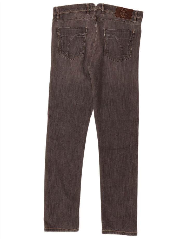 Trussardi Herre Slim Jeans W33 L34 Grå Bomuld