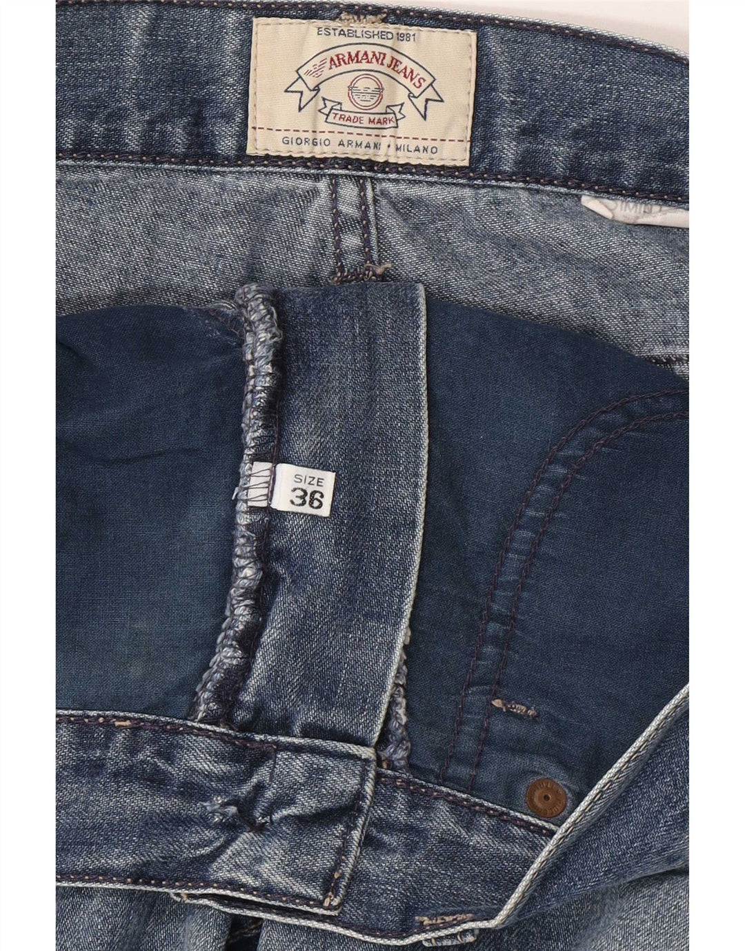 Armani Jeans Herre Lige W36 L28 Blå