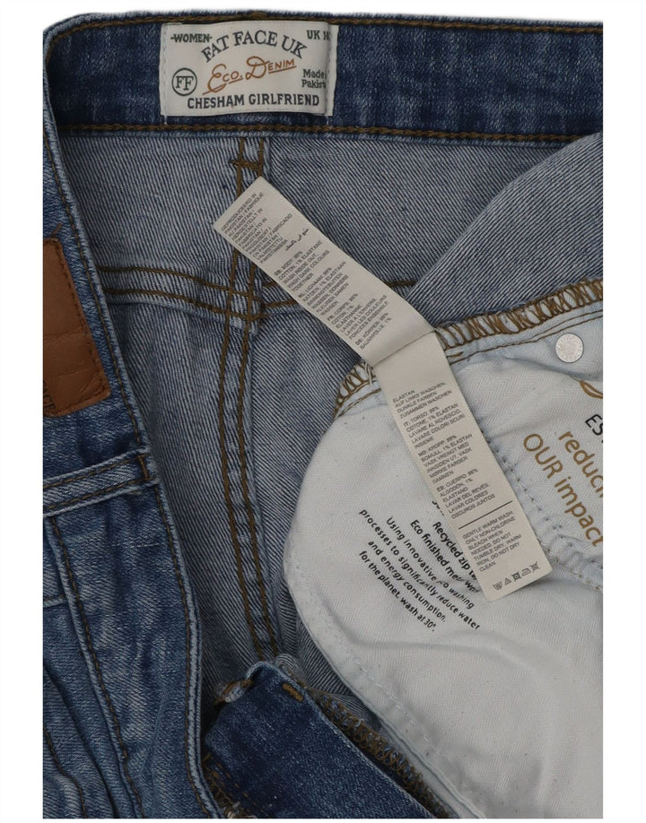 FAT FACE Dame Chesham Girlfriend Straight Jeans UK 16 Large W36 L28 Blue