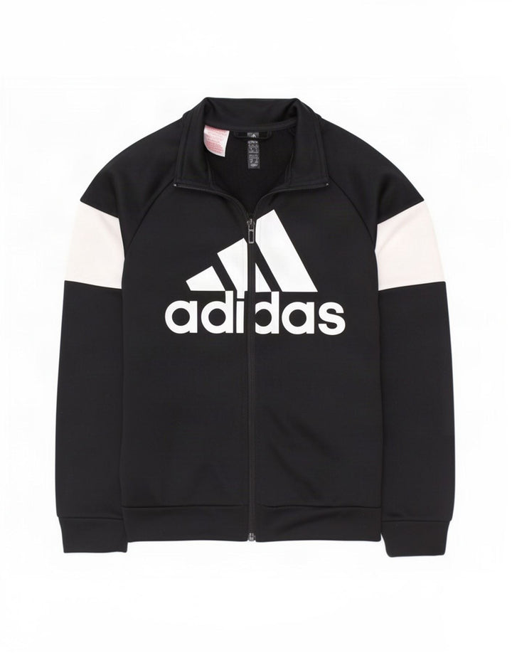 Adidas drenge grafisk træningsdragt topjakke 9-10 år Sort Colourblock