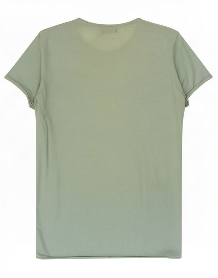 Zara Herre T-Shirt Top Stor Grøn