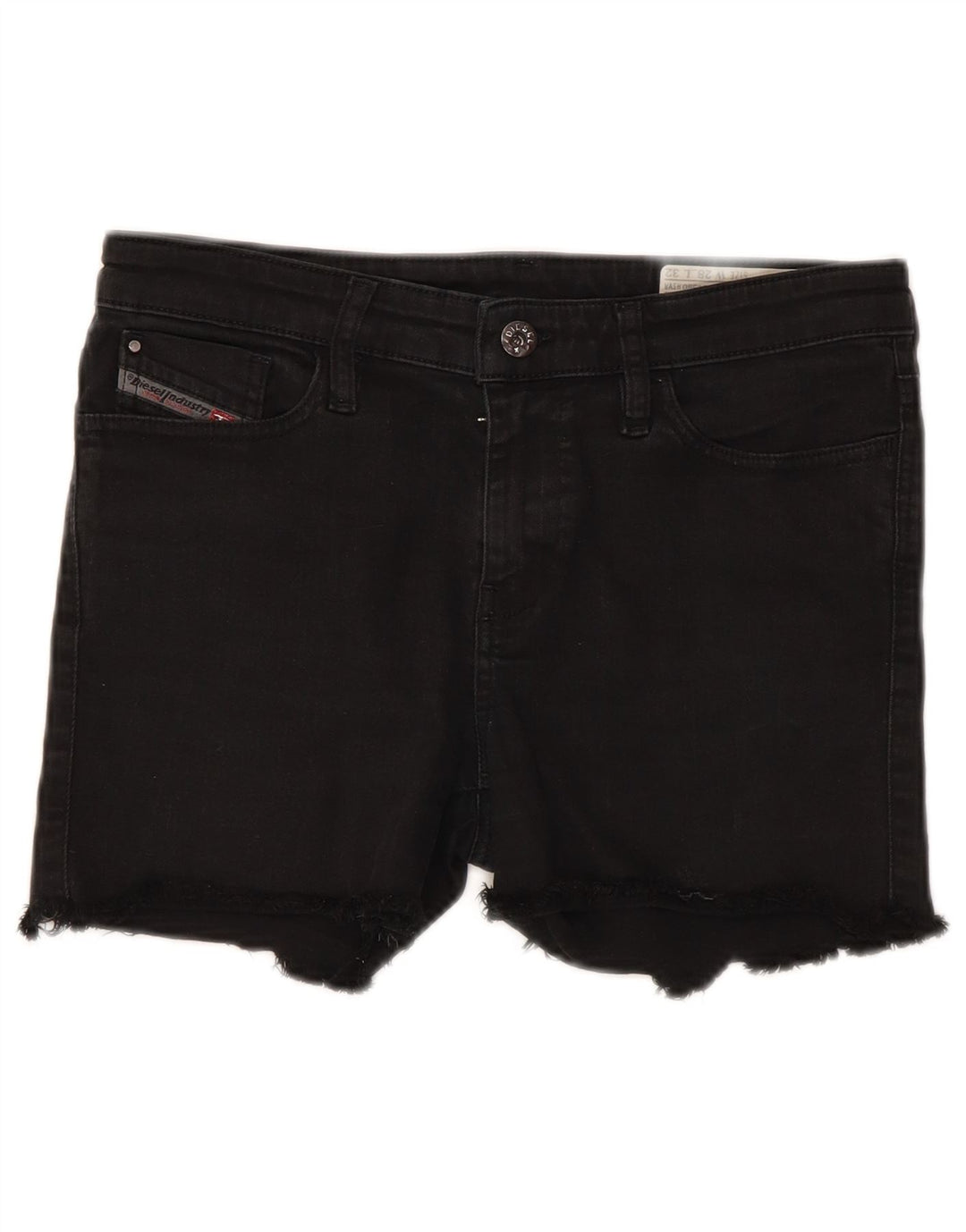 Diesel Dame Skinzee Denim Shorts W28 Medium Sort Bomuld