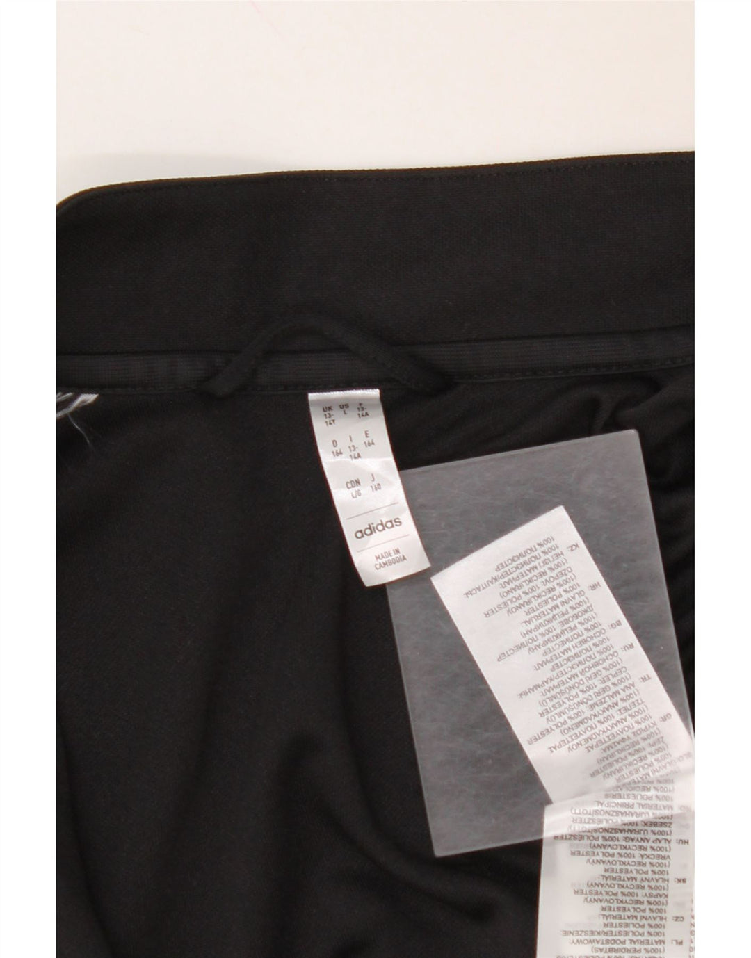 ADIDAS Aeroready træningsdragt topjakke til drenge 13-14 år sort polyester