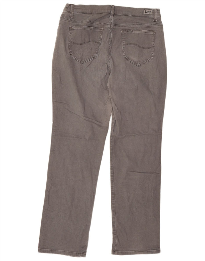 LEE Dame Mid Rise Regular Fit Straight Jeans W32 L29 Grå