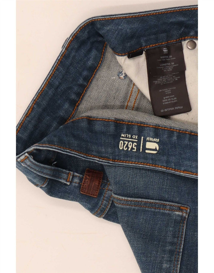 G-Star Herre 3D Arc Slim Jeans W28 L32 Blå Bomuld