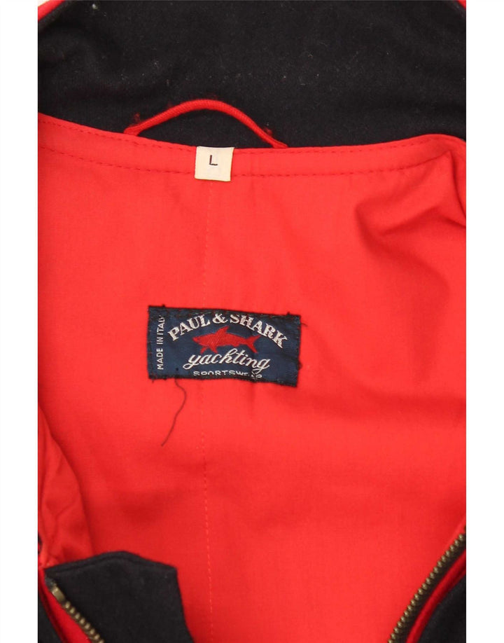 Paul & Shark Herre Utility Jacket UK 40 Large Black Wool