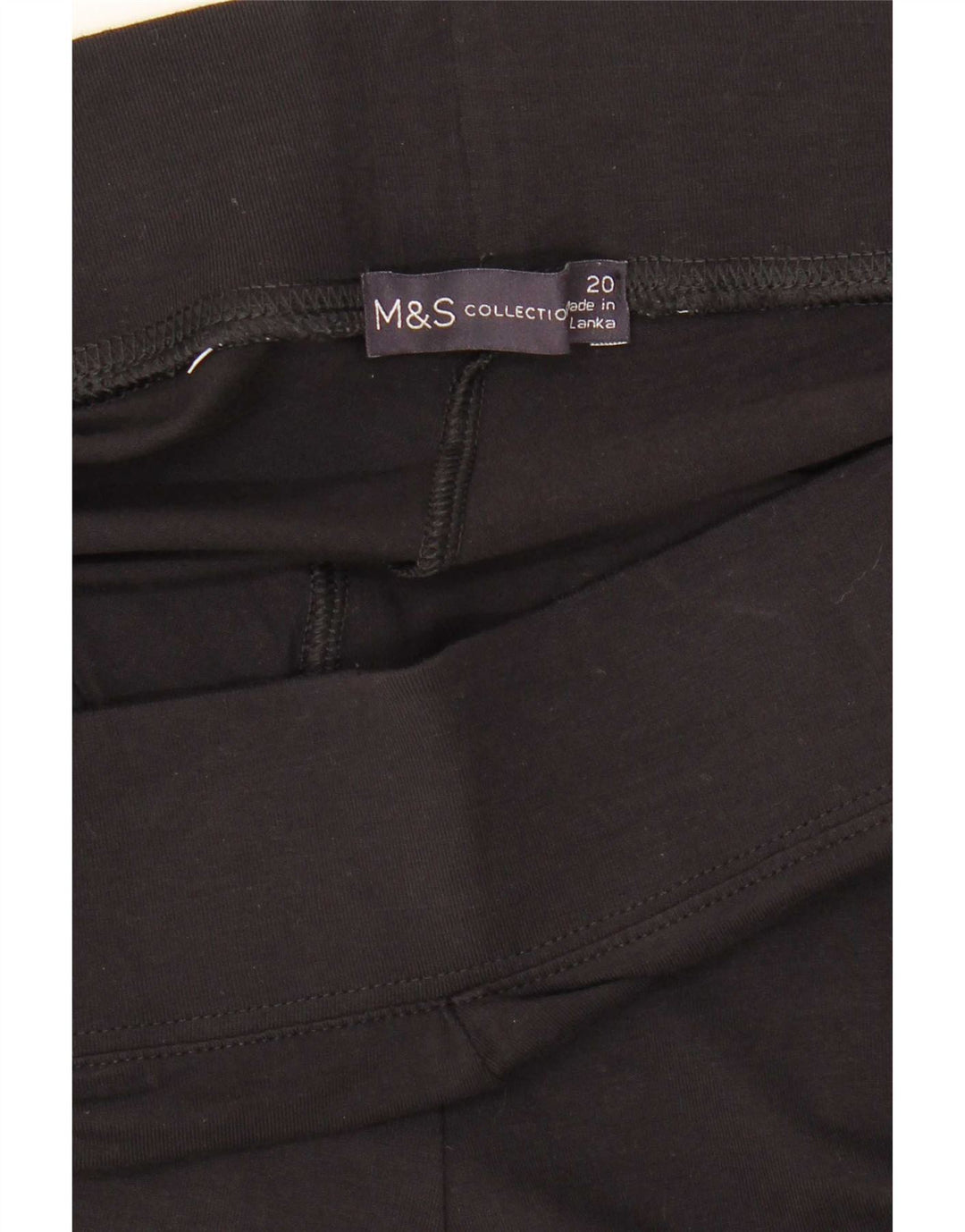 Marks & Spencer Dame Leggings UK 20 2XL Sort Viscose