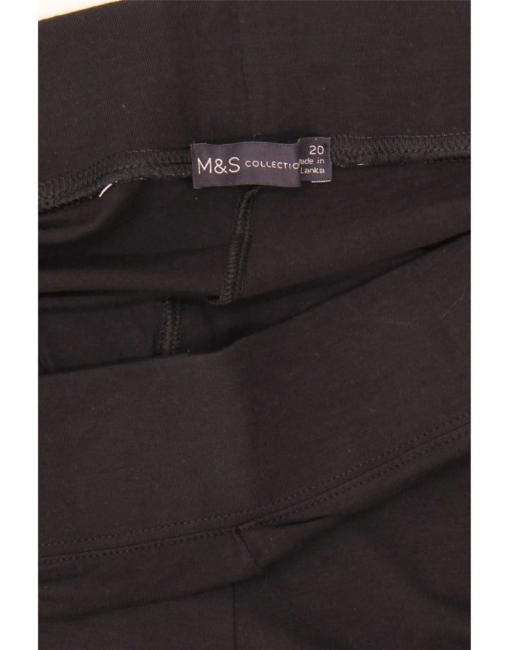 Marks & Spencer Dame Leggings UK 20 2XL Sort Viscose