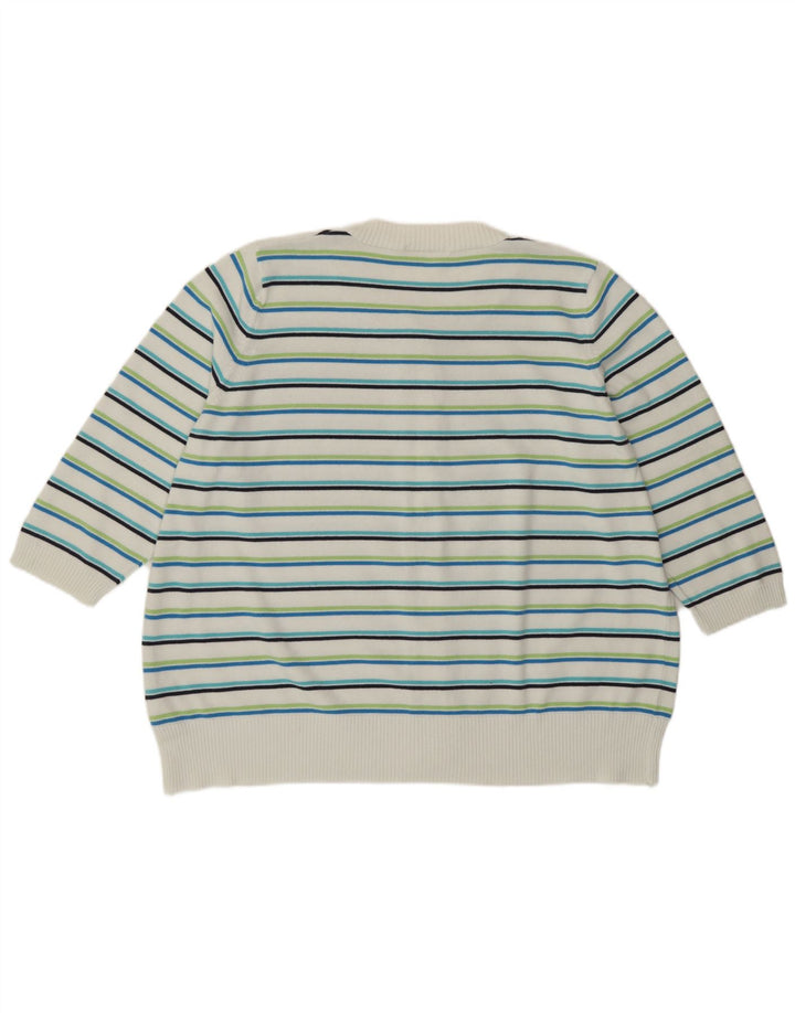 Marks & Spencer Dame Cardigan Sweater UK 24 4XL Flerfarvet Stribet