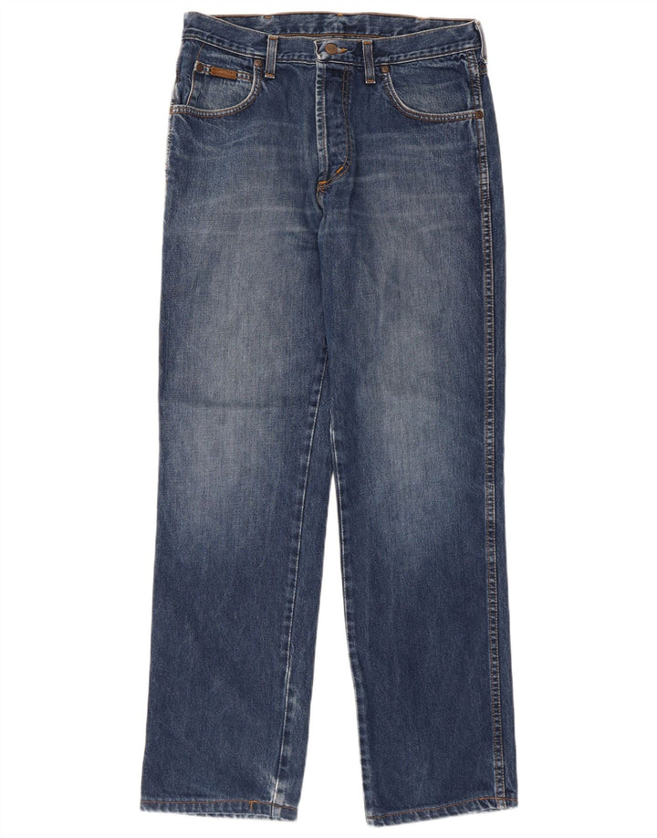 Wrangler Straight Jeans til mænd W33 L30 blå bomuld