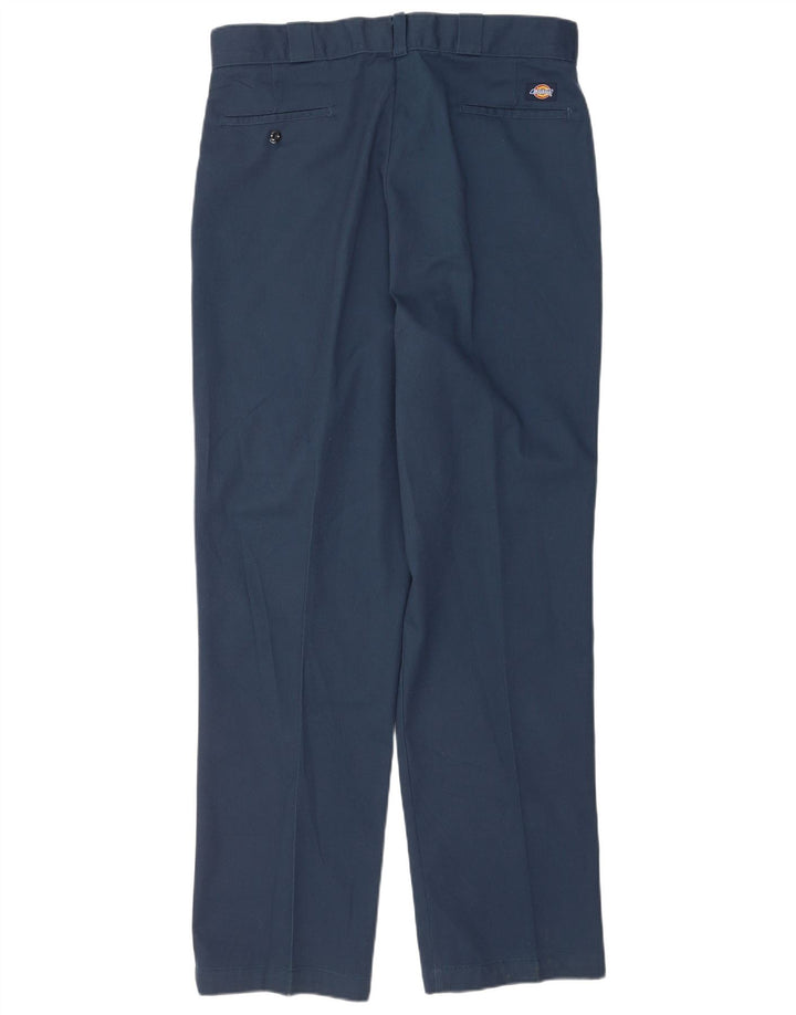 Dickies Straight Chino-bukser til mænd W38 L34 Marineblå polyester