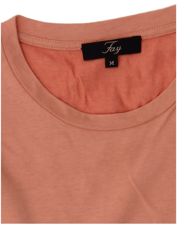 FAY Dame T-Shirt Top UK 14 Medium Orange
