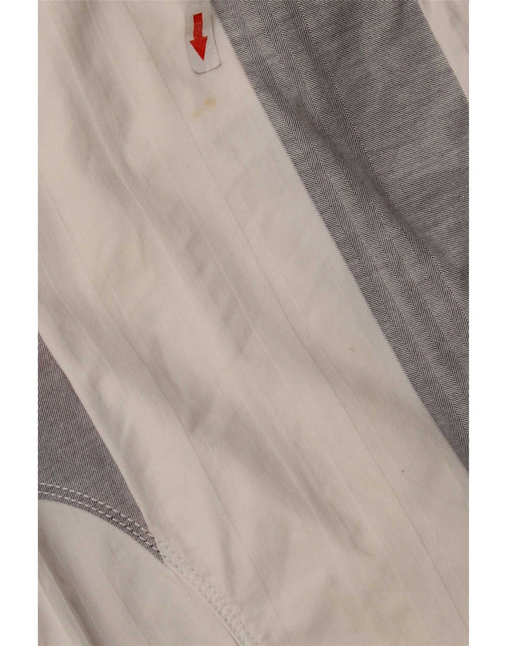 SIVIGLIA Casual Shorts til mænd W33 Medium hvid stribet bomuld