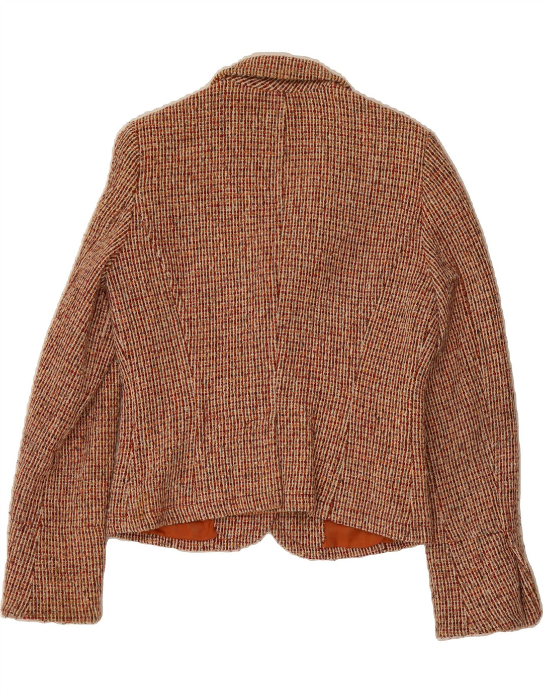 MAX & CO. Womens 2 Button Blazer Jacket UK 14 Large Brown Check Wool Vintage Max & Co. and Second-Hand Max & Co. from Messina Hembry 