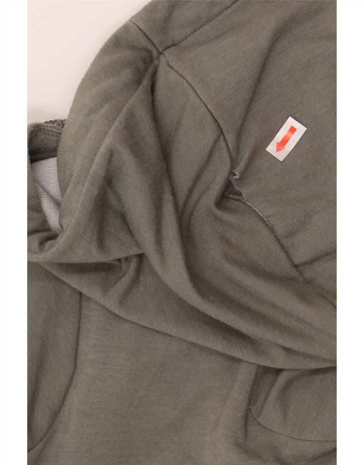 NIKE Mens Dri Fit Zip Hoodie Sweater Small Grey Rayon Vintage Nike and Second-Hand Nike from Messina Hembry 