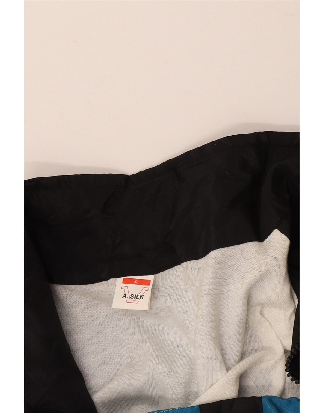 Vintage træningsdragt til mænd Topjakke XL Blå Colourblock