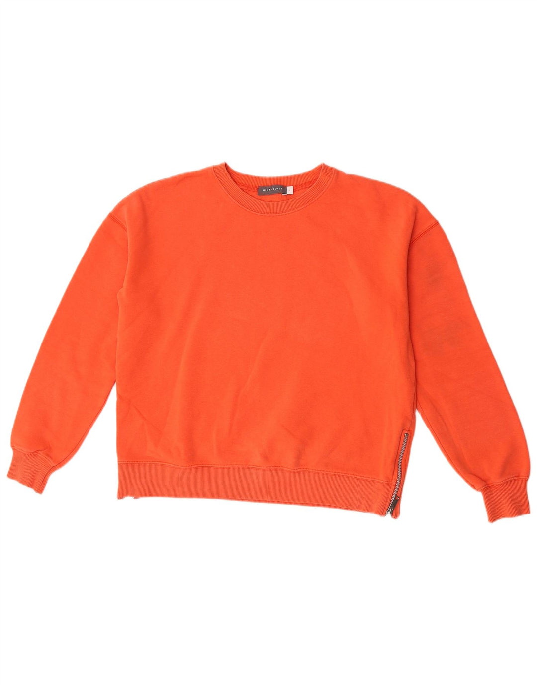 MINT VELVET Womens Crop Oversized Sweatshirt Jumper UK 10 Small Orange