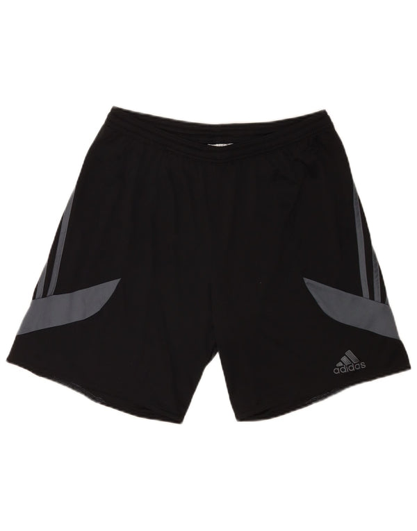 Adidas Herre grafiske sportsshorts Medium Sort Colourblock Polyester Sports