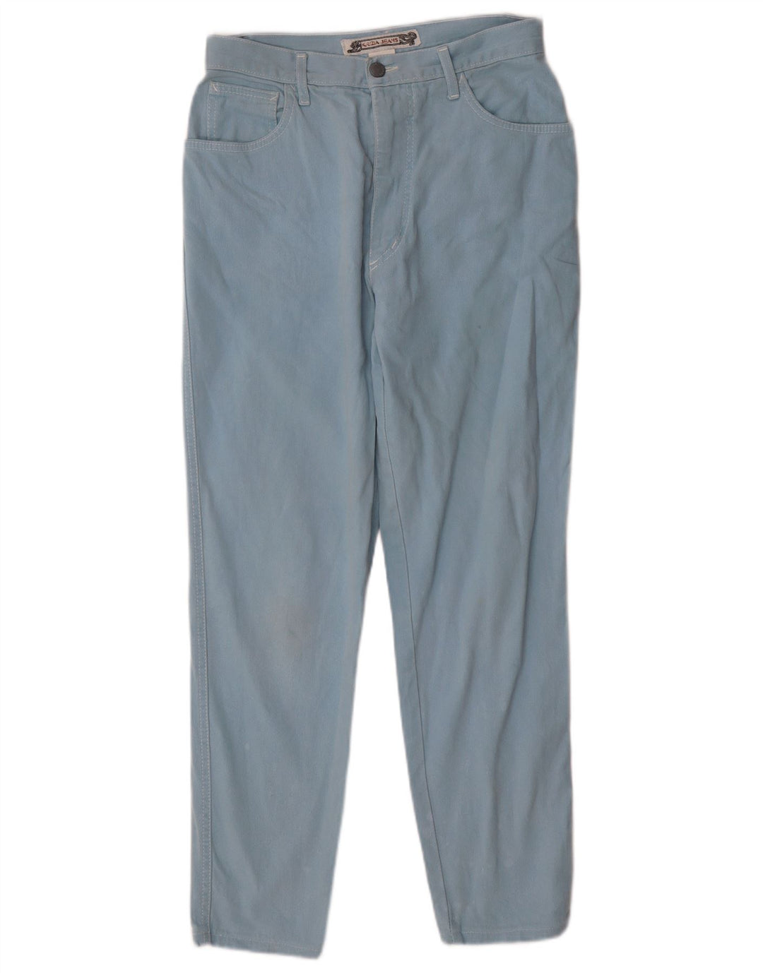 Krizia Mens Tapered Jeans W32 L28 Blue Cotton