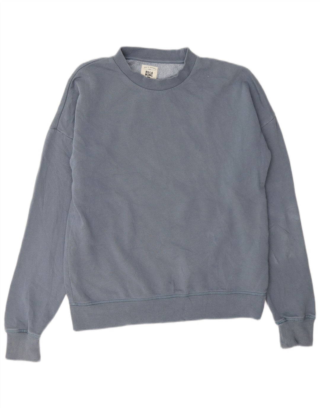Billabong Dame Sweatshirt Jumper US 6 Medium Blue Cotton